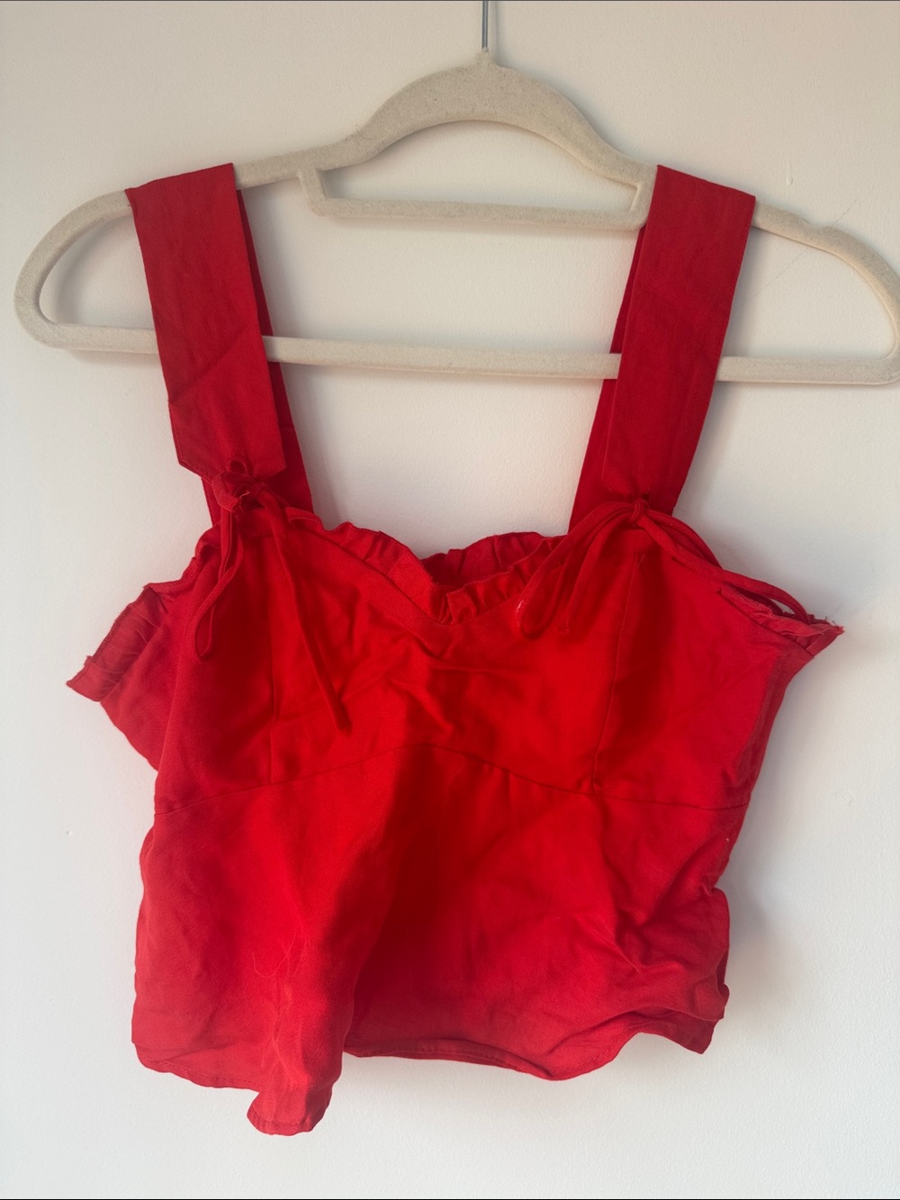 Zara Red Tank Top with Wide Straps